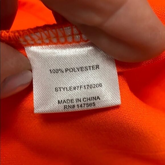 Love First Sight Orange S/S Off shoulder Dress L - Picture 8 of 9